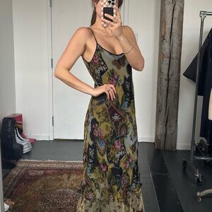 Floral Spaghetti Strap Dress